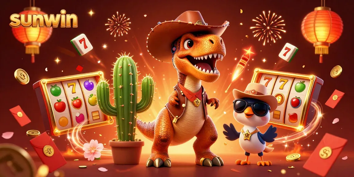Experience winning with sunwin's vibrant casino games, featuring dynamic slot elements and engaging characters.