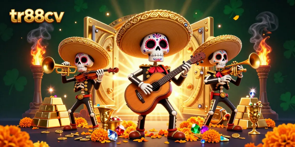 Experience thrilling gameplay at tr88cv surrounded by a vibrant mariachi band and treasure!