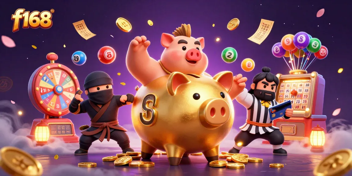 Experience winning at f168 in this exciting and vibrant casino scene featuring dynamic characters.