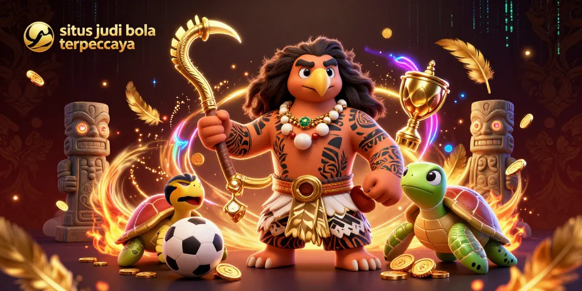 Experience the thrill of sports betting with a dynamic illustration of situs judi bola terpercaya